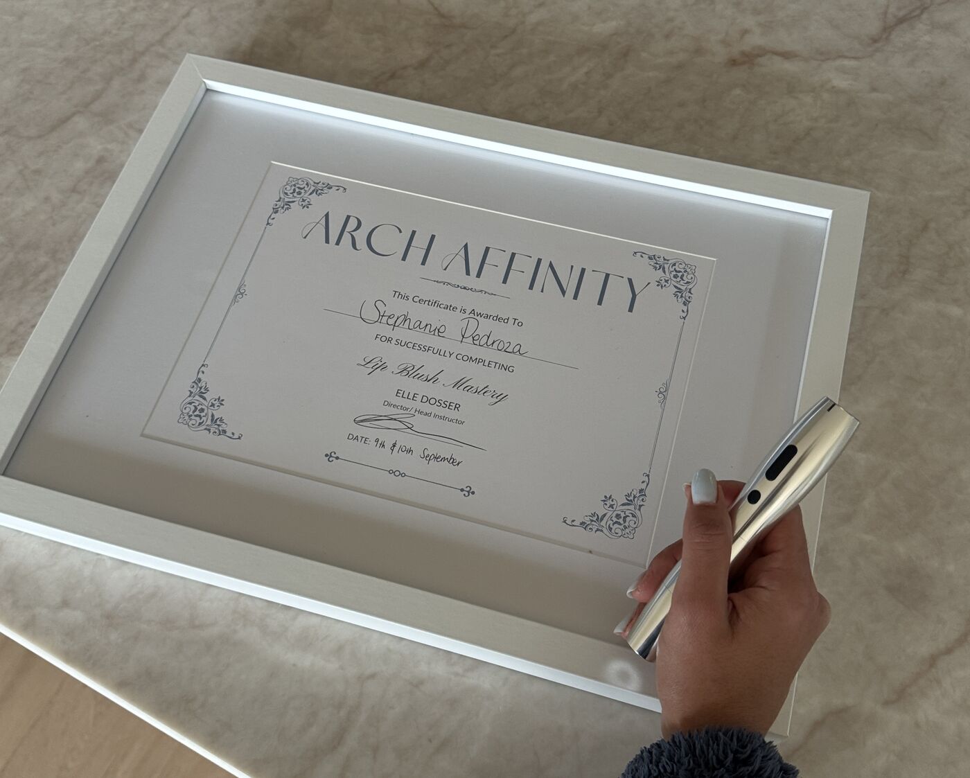 Lip Blush Mastery certificate, Arch Affinity