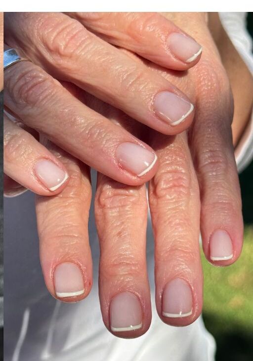Natural French manicure